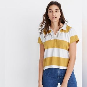 Madewell Cropped Rugby Shirt